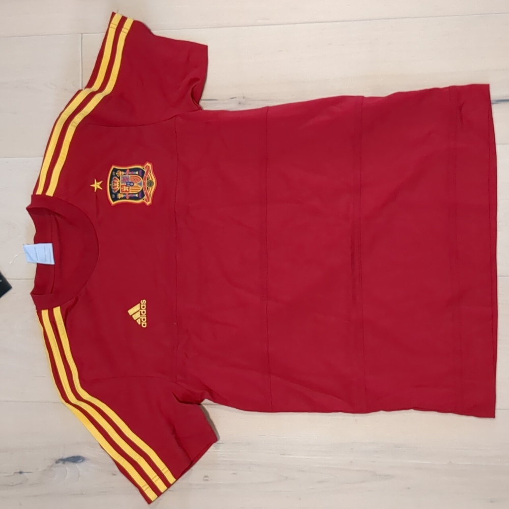 Adidas tshirt Spain home soccer